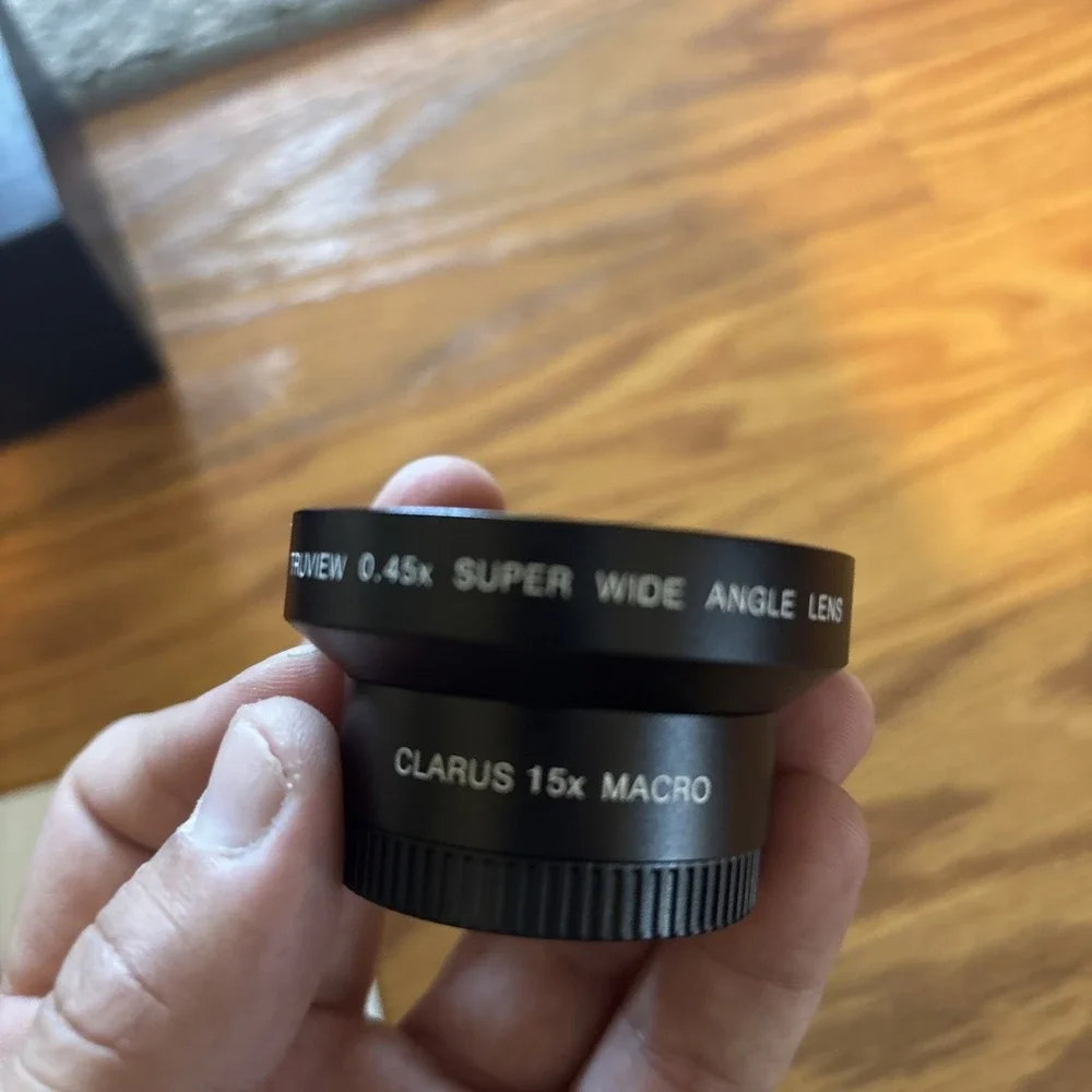 Xenvo Pro Lens Kit - Truview .45x Wide Angle Lens, Clarus 15x Macro w/ LED light